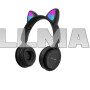 Беспроводные детские Bluetooth наушники Cat Ear Dr-08 Голубые